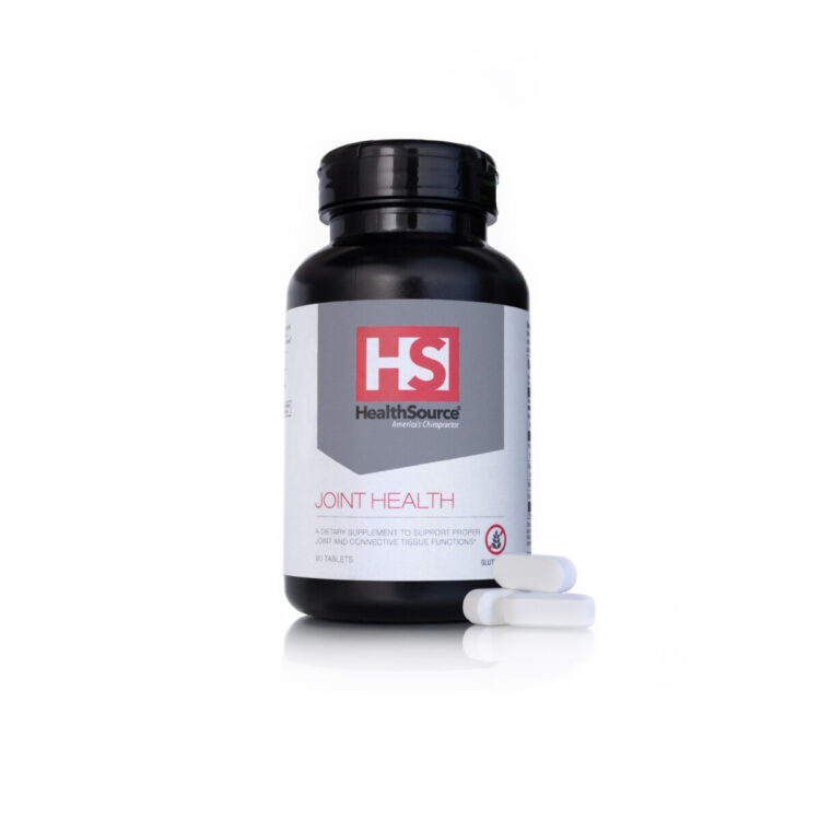 Product shot of Joint Health bottle, a dietary supplement to support proper joint and connective tissue function.