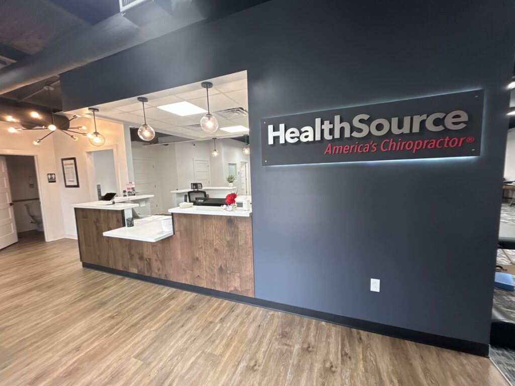 Reception area at HealthSource of Mandeville