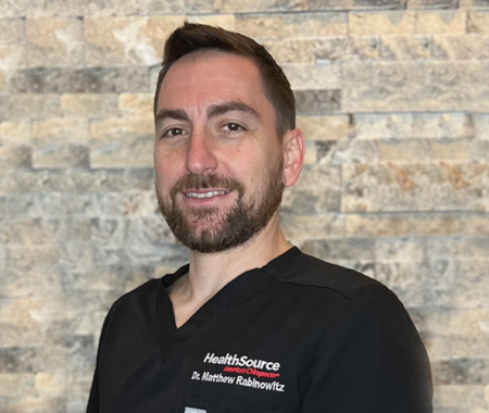 Dr. Matthew Rabinowitz, Doctor of Chiropractic at HealthSource of North Milton