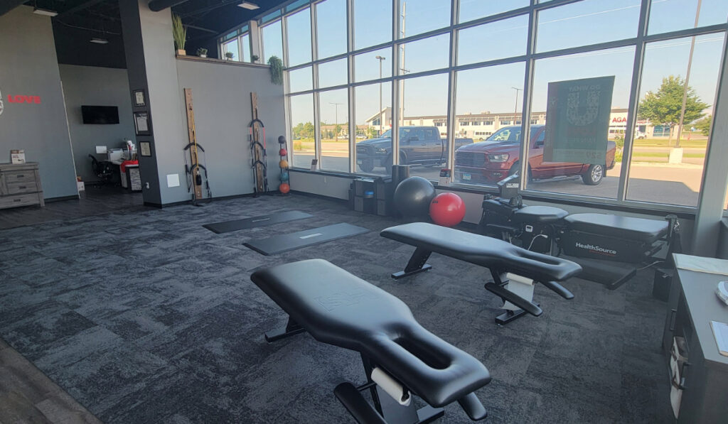 Rehabilitation area at HealthSource of Mankato.