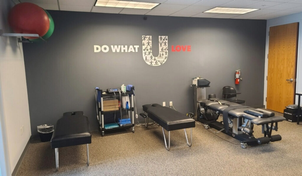 Interior photo of the Rehabilitation Area at HealthSource of Doral.