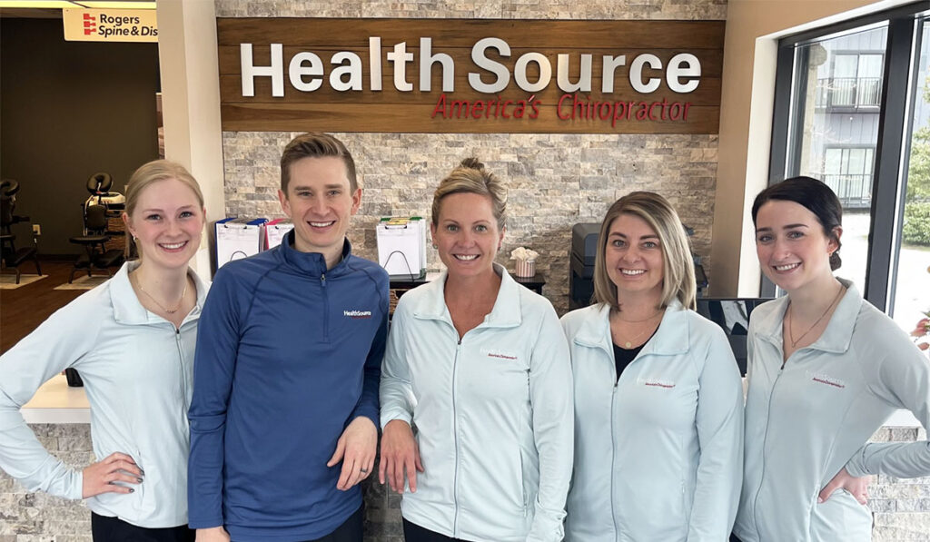 Dr. Lynnsey Jepsen, Dr. Ben Gavin and the team at HealthSource of Rogers