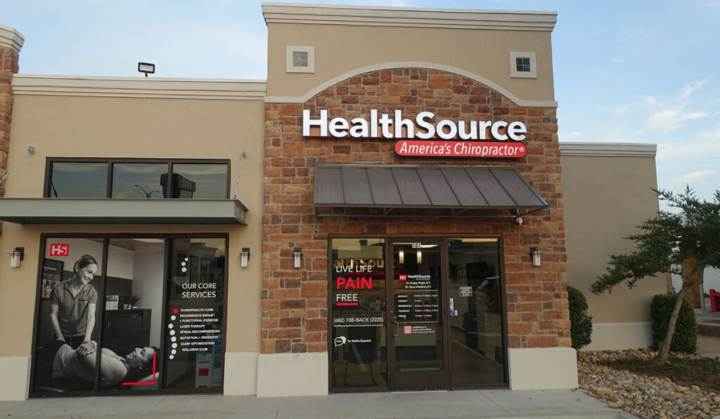 Exterior entrance at HealthSource of Southwest Fort Worth