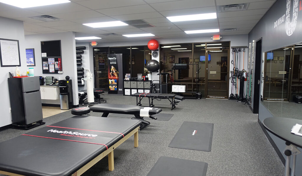 Rehab area at HealthSource of Southwest Fort Worth