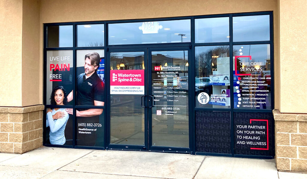 Exterior entrance of HealthSource of Watertown