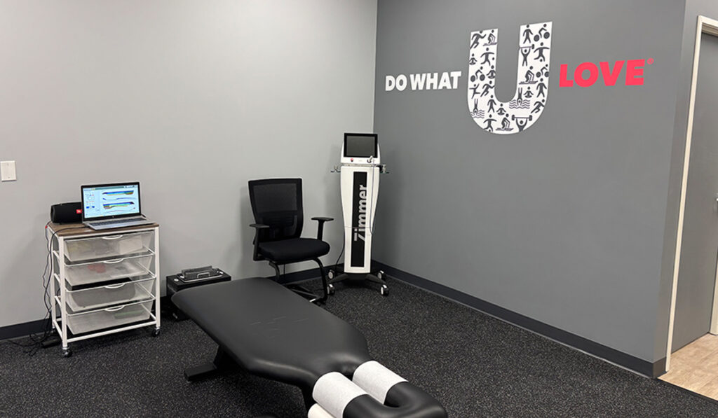 Class 4 Laser therapy area at HealthSource of North Provo